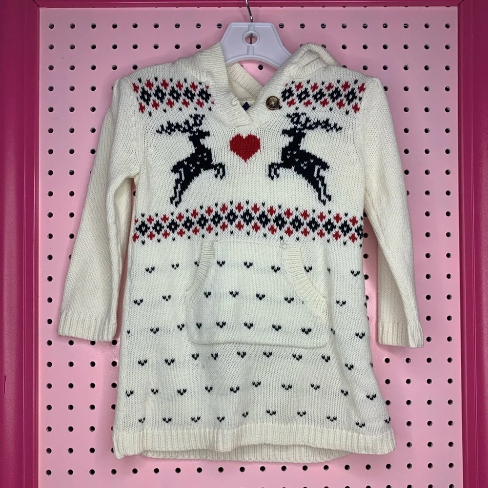 Gap Sweater Tunic/ Dress. Size 2t. Holiday Sweater Dress. Great Condition.